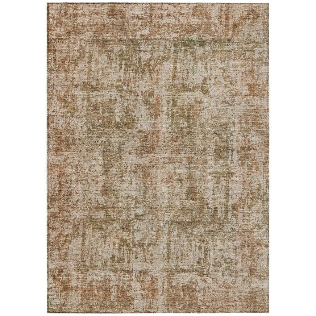 LOOMLAN Rugs Mezzara Beige Washable Indoor-Outdoor Rug