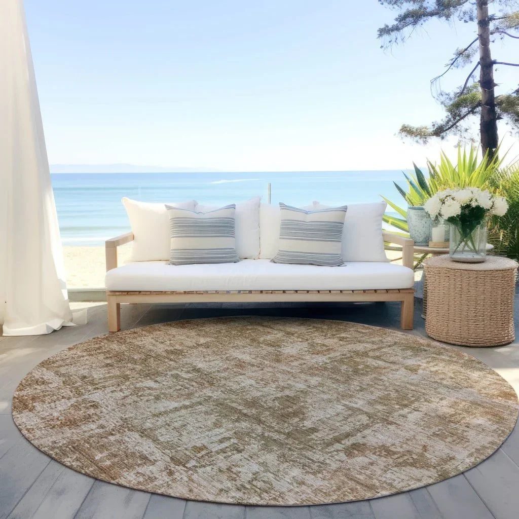 LOOMLAN Rugs Mezzara Beige Washable Indoor-Outdoor Rug