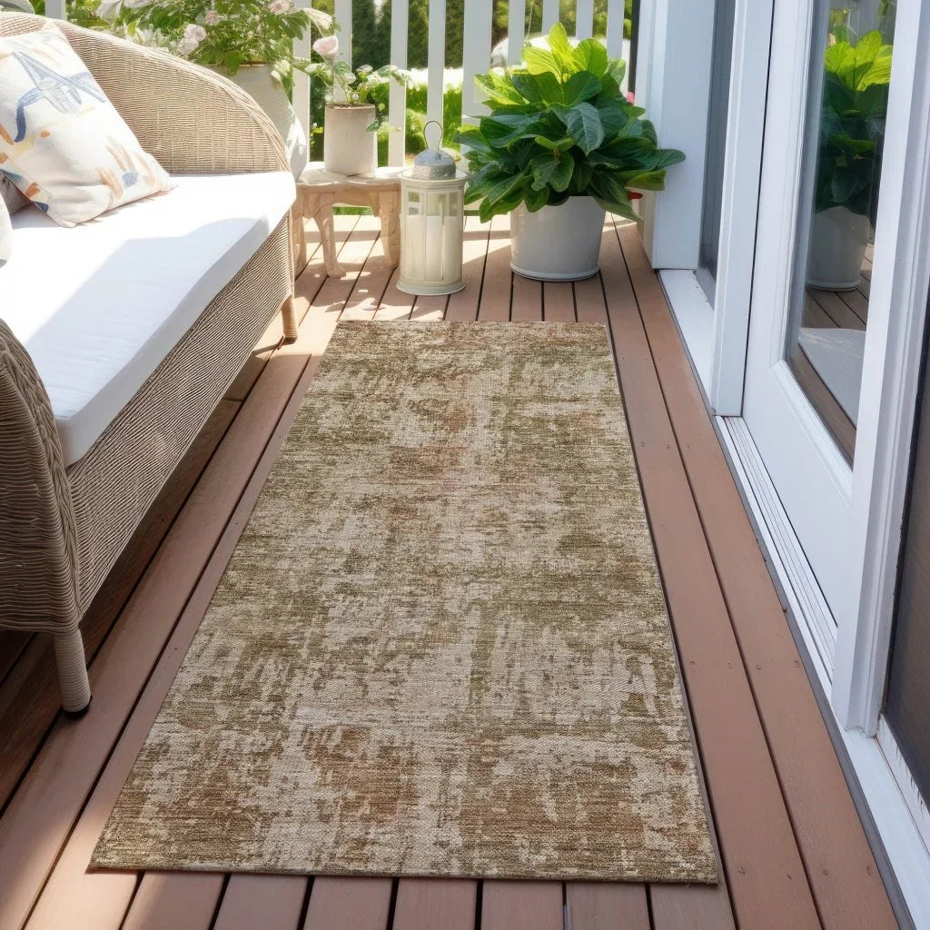 LOOMLAN Rugs Mezzara Beige Washable Indoor-Outdoor Rug