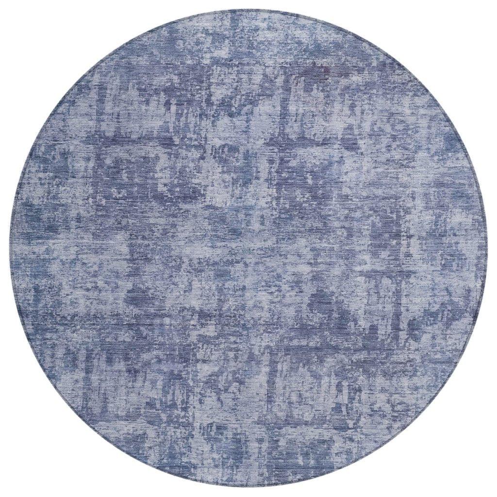 LOOMLAN Rugs Mezzara Blue Washable Indoor-Outdoor Rug