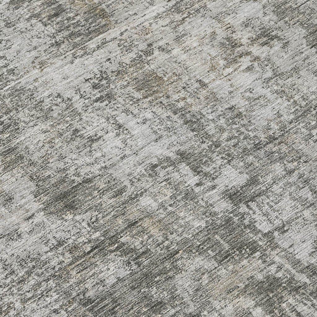 LOOMLAN Rugs Mezzara Gray Washable Indoor-Outdoor Rug