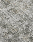 LOOMLAN Rugs Mezzara Gray Washable Indoor-Outdoor Rug