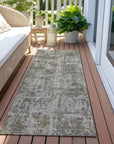 LOOMLAN Rugs Mezzara Gray Washable Indoor-Outdoor Rug