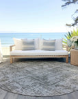LOOMLAN Rugs Mezzara Gray Washable Indoor-Outdoor Rug