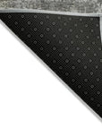 LOOMLAN Rugs Mezzara Gray Washable Indoor-Outdoor Rug