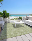 LOOMLAN Rugs Mila Green Washable Indoor-Outdoor Rug