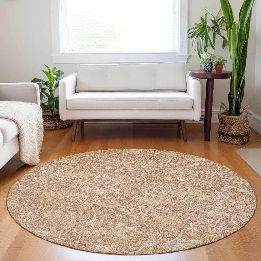 LOOMLAN Rugs Mila Orange Washable Indoor-Outdoor Rug