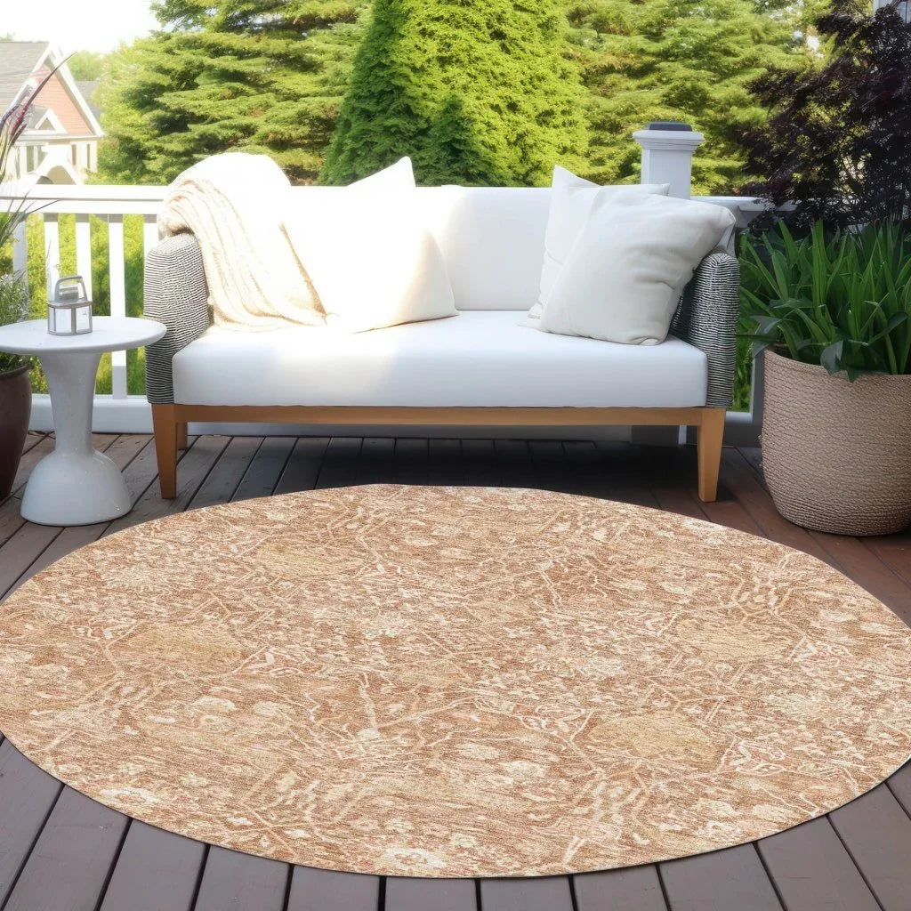 LOOMLAN Rugs Mila Orange Washable Indoor-Outdoor Rug