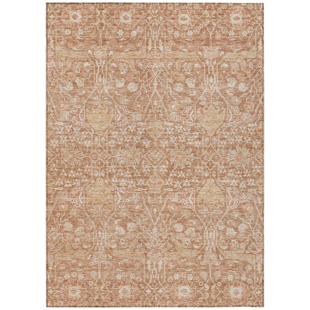 LOOMLAN Rugs Mila Orange Washable Indoor-Outdoor Rug