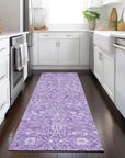 LOOMLAN Rugs Mila Purple Washable Indoor-Outdoor Rug