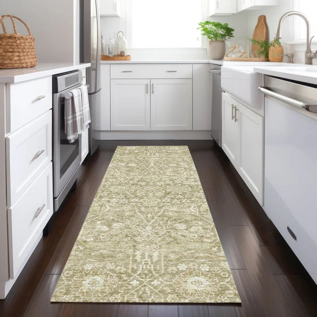 LOOMLAN Rugs Mila Taupe Washable Indoor-Outdoor Rug
