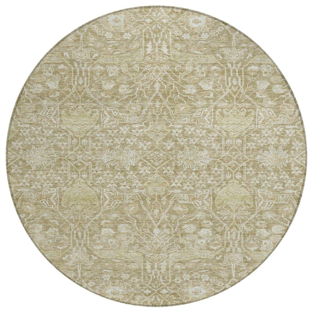 LOOMLAN Rugs Mila Taupe Washable Indoor-Outdoor Rug