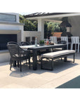 Milano Sunbrella Outdoor Dining Chair 2PC - LOOMLAN - Sunset West - Outdoor Dining Chairs