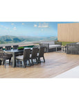 Milano Sunbrella Outdoor Dining Chair 2PC - LOOMLAN - Sunset West - Outdoor Dining Chairs