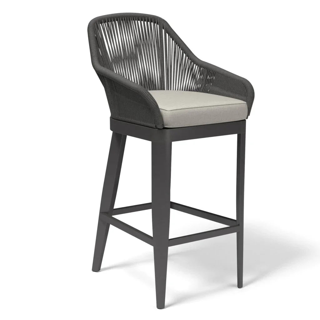 Milano Weatherproof Outdoor Bar Stool - LOOMLAN - Sunset West - Outdoor Bar Stools