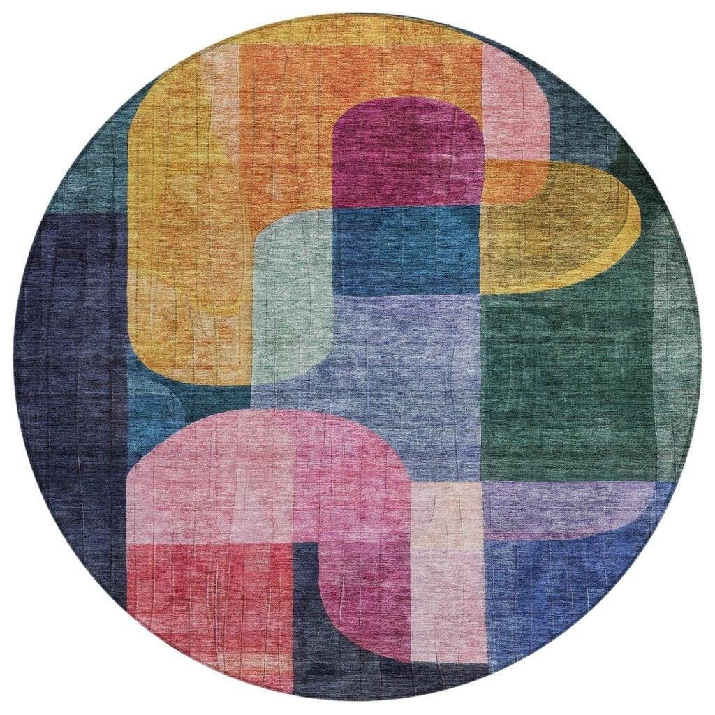 LOOMLAN Rugs Milo Green Washable Indoor-Outdoor Rug