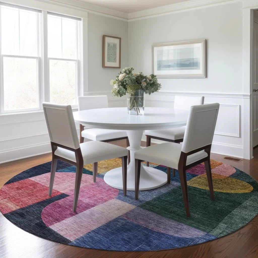 LOOMLAN Rugs Milo Green Washable Indoor-Outdoor Rug