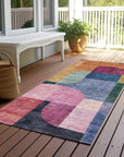 LOOMLAN Rugs Milo Green Washable Indoor-Outdoor Rug