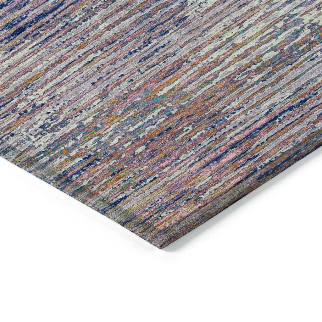 LOOMLAN Rugs Mirae Pink Washable Indoor-Outdoor Rug