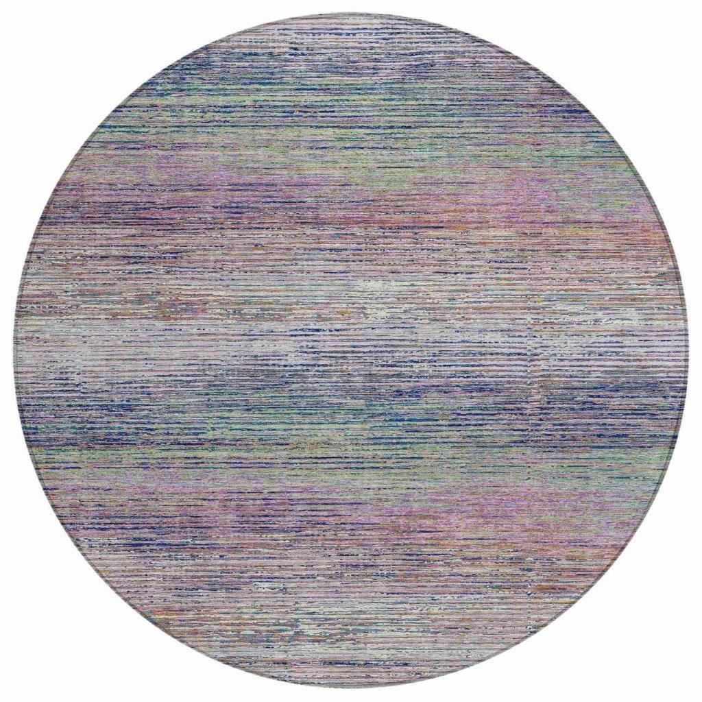 LOOMLAN Rugs Mirae Pink Washable Indoor-Outdoor Rug