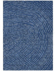 LOOMLAN Rugs Mirelia Blue Washable Indoor-Outdoor Rug