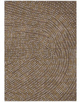 LOOMLAN Rugs Mirelia Brown Washable Indoor-Outdoor Rug