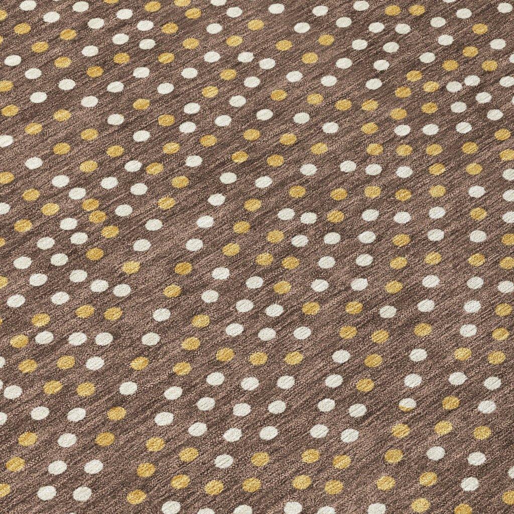 LOOMLAN Rugs Mirelia Brown Washable Indoor-Outdoor Rug