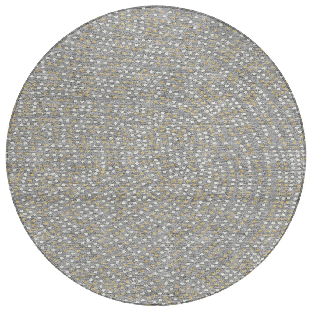 LOOMLAN Rugs Mirelia Gray Washable Indoor-Outdoor Rug