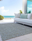 LOOMLAN Rugs Mirelia Gray Washable Indoor-Outdoor Rug