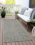 LOOMLAN Rugs Mirelia Gray Washable Indoor-Outdoor Rug
