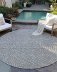 LOOMLAN Rugs Mirelia Gray Washable Indoor-Outdoor Rug