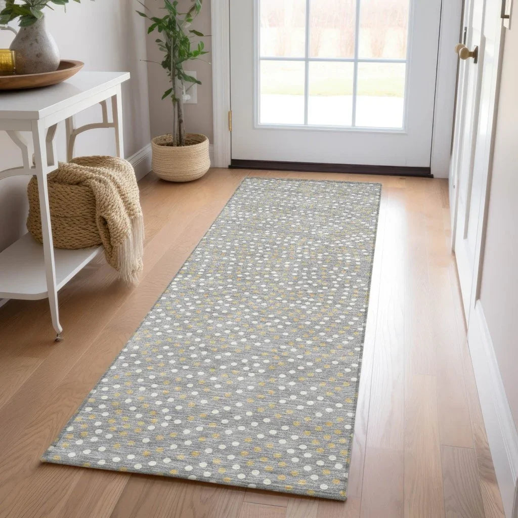 LOOMLAN Rugs Mirelia Gray Washable Indoor-Outdoor Rug