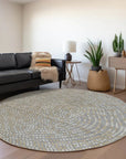 LOOMLAN Rugs Mirelia Gray Washable Indoor-Outdoor Rug