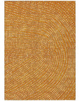 LOOMLAN Rugs Mirelia Orange Washable Indoor-Outdoor Rug