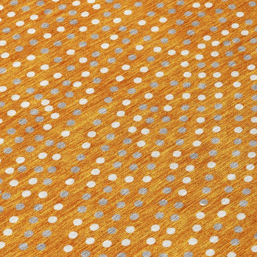 LOOMLAN Rugs Mirelia Orange Washable Indoor-Outdoor Rug