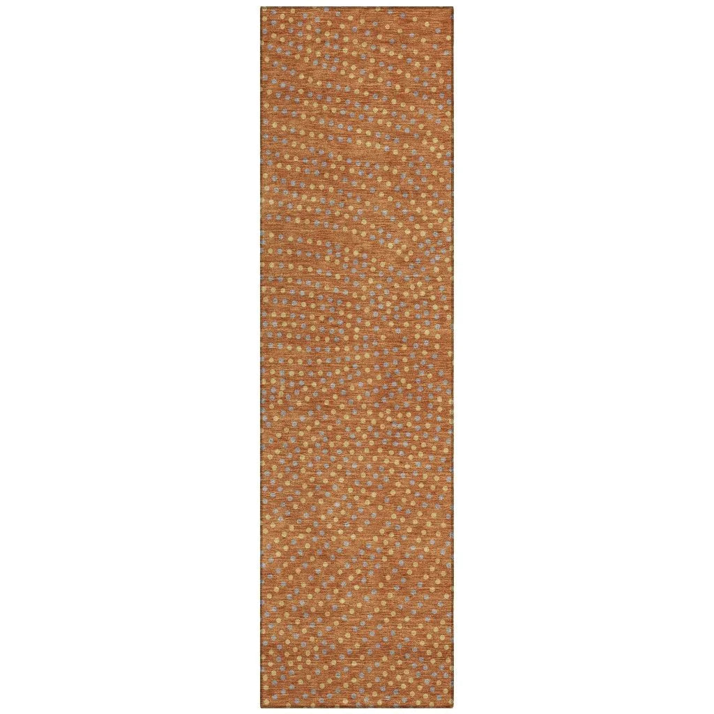 LOOMLAN Rugs Mirelia Paprika Washable Indoor-Outdoor Rug