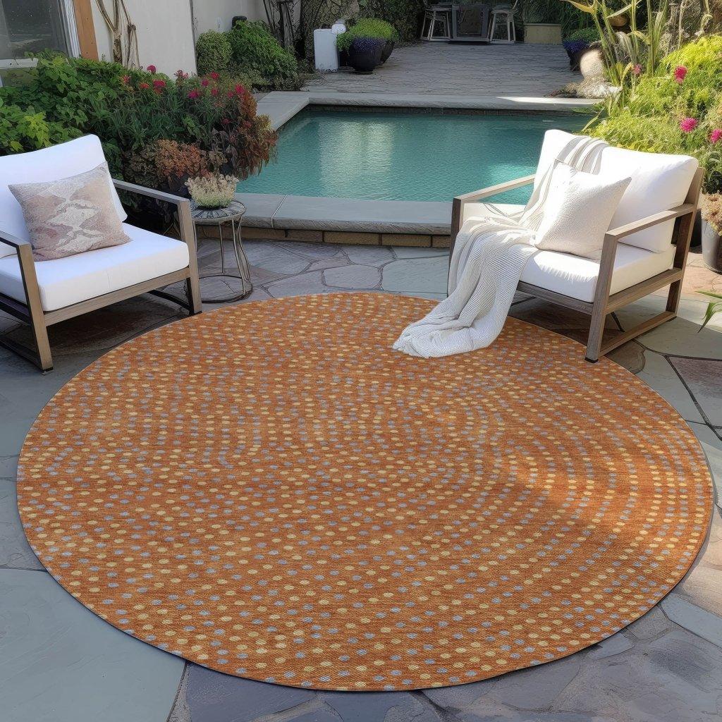 LOOMLAN Rugs Mirelia Paprika Washable Indoor-Outdoor Rug