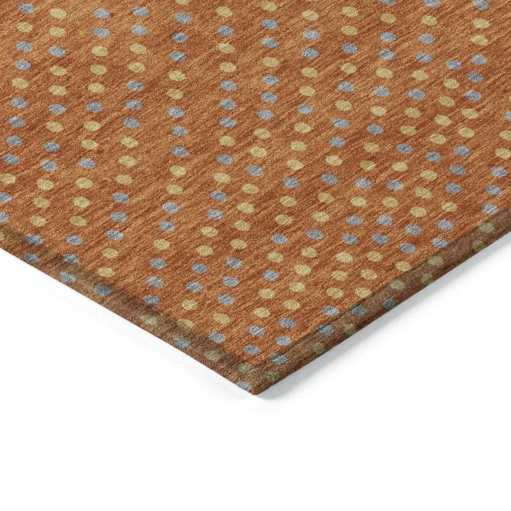 LOOMLAN Rugs Mirelia Paprika Washable Indoor-Outdoor Rug