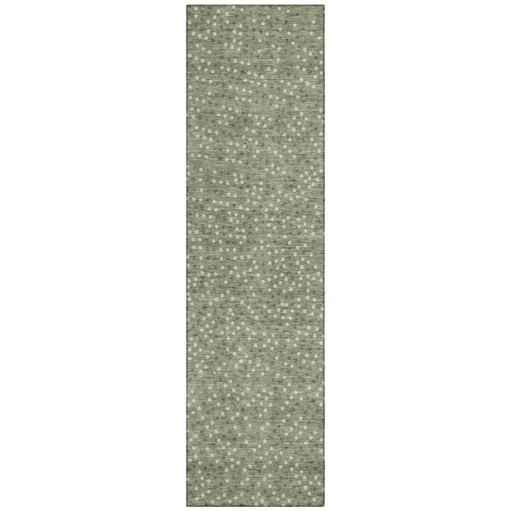 LOOMLAN Rugs Mirelia Sage Washable Indoor-Outdoor Rug