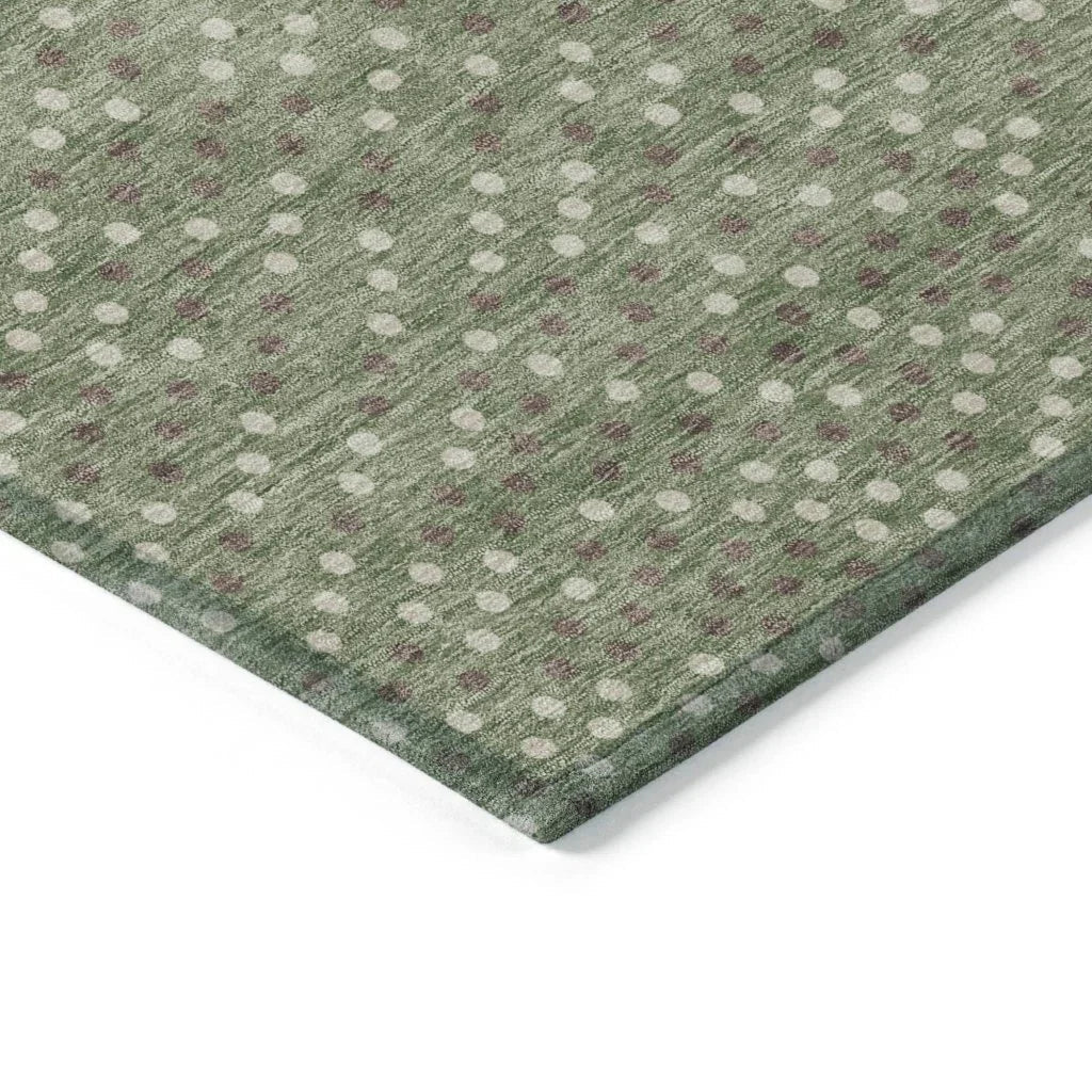 LOOMLAN Rugs Mirelia Sage Washable Indoor-Outdoor Rug