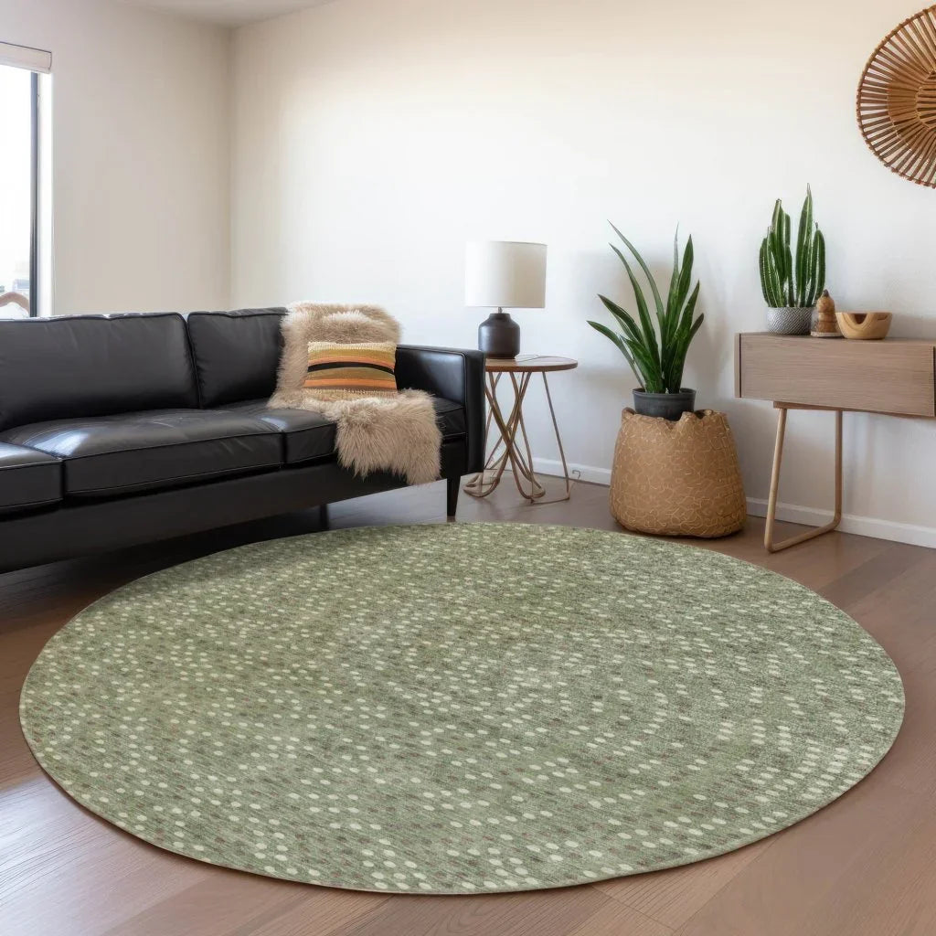 LOOMLAN Rugs Mirelia Sage Washable Indoor-Outdoor Rug
