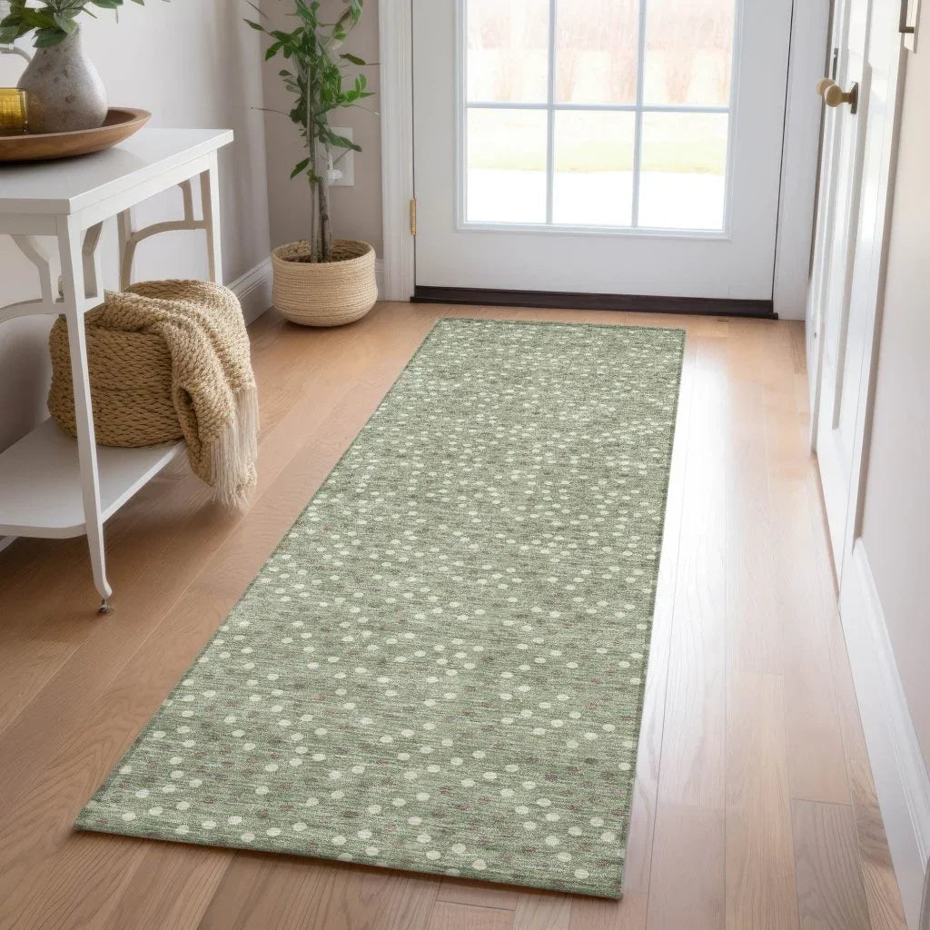 LOOMLAN Rugs Mirelia Sage Washable Indoor-Outdoor Rug