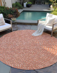 LOOMLAN Rugs Mirelia Salmon Washable Indoor-Outdoor Rug