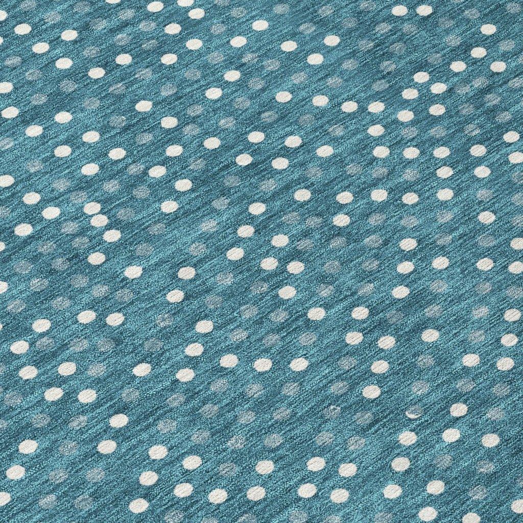 LOOMLAN Rugs Mirelia Teal Washable Indoor-Outdoor Rug