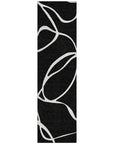 LOOMLAN Rugs Mirelle Black Washable Indoor-Outdoor Rug