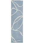 LOOMLAN Rugs Mirelle Blue Washable Indoor-Outdoor Rug