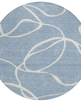 LOOMLAN Rugs Mirelle Blue Washable Indoor-Outdoor Rug