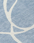 LOOMLAN Rugs Mirelle Blue Washable Indoor-Outdoor Rug