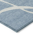 LOOMLAN Rugs Mirelle Blue Washable Indoor-Outdoor Rug