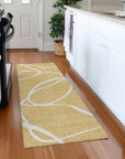 LOOMLAN Rugs Mirelle Gold Washable Indoor-Outdoor Rug
